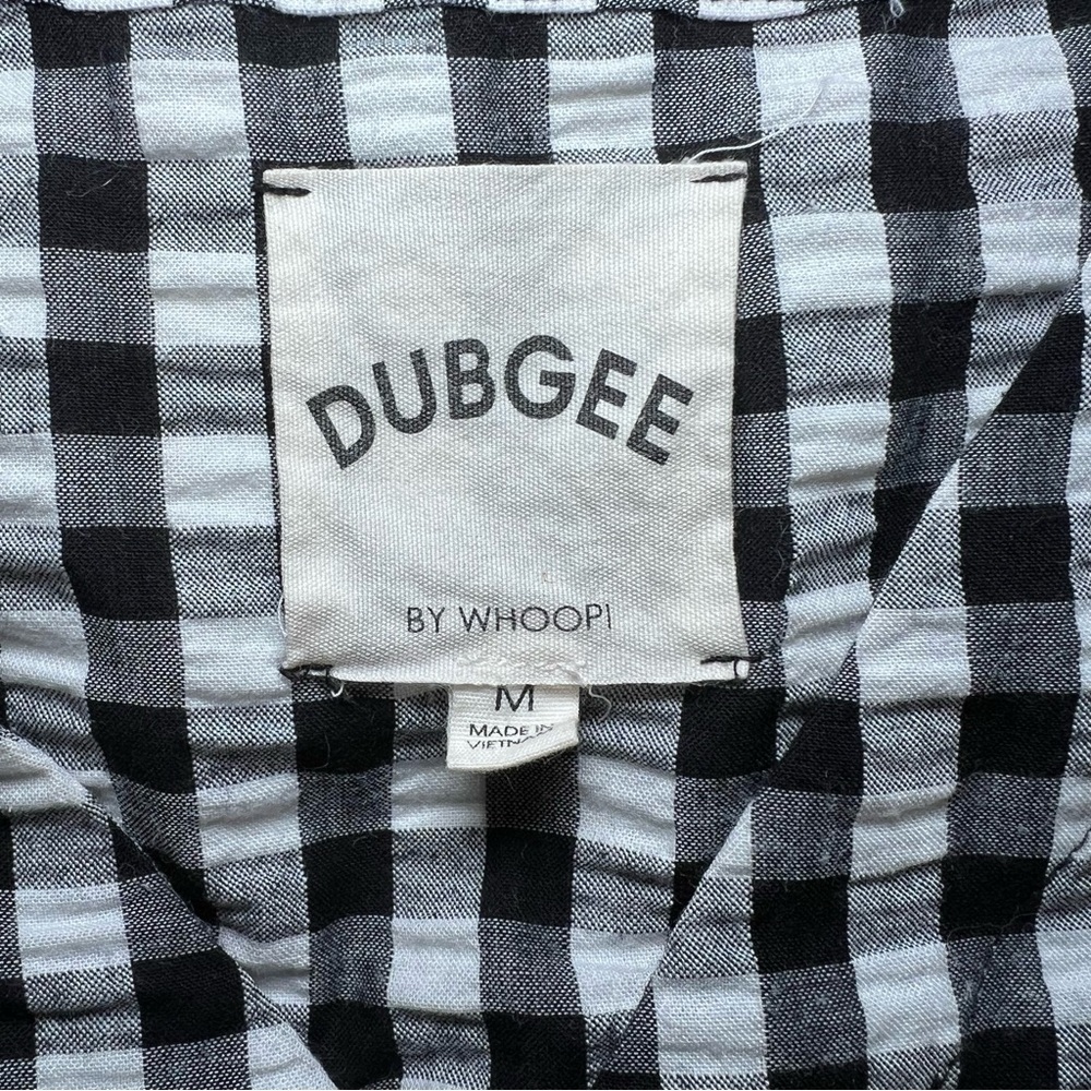 Dubgee by Whoopi Cacoon Dress Black & White Check - Picture 5 of 8